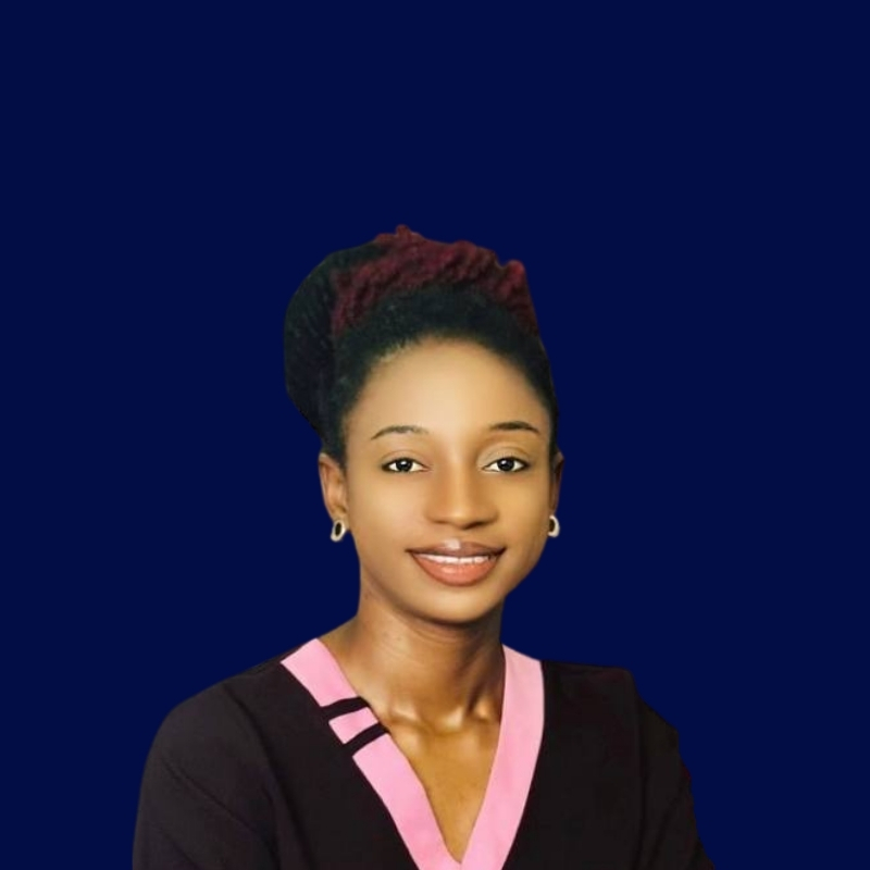 Goodness Ajii in professional attire
